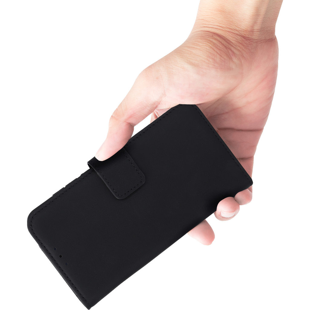 Mobiparts Mobiparts Leather Wallet Case iPhone 16 Plus Zwart - MagSafe