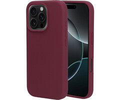 Mobiparts Mobiparts Silicone Cover Apple iPhone 16 Pro - Plum Red