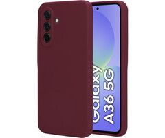Mobiparts Mobiparts Silicone Cover Samsung Galaxy A36 - Plum Red