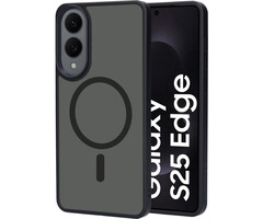 Mobiparts Mobiparts Hardcover Samsung Galaxy S25 Edge Satin Black (MagSafe)
