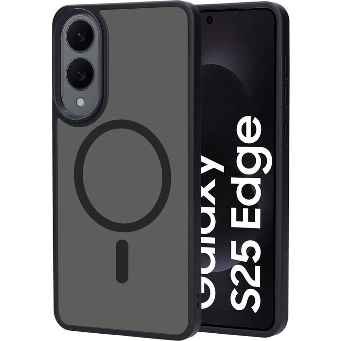 Mobiparts Mobiparts Hardcover Samsung Galaxy S25 Edge Satin Black (MagSafe)