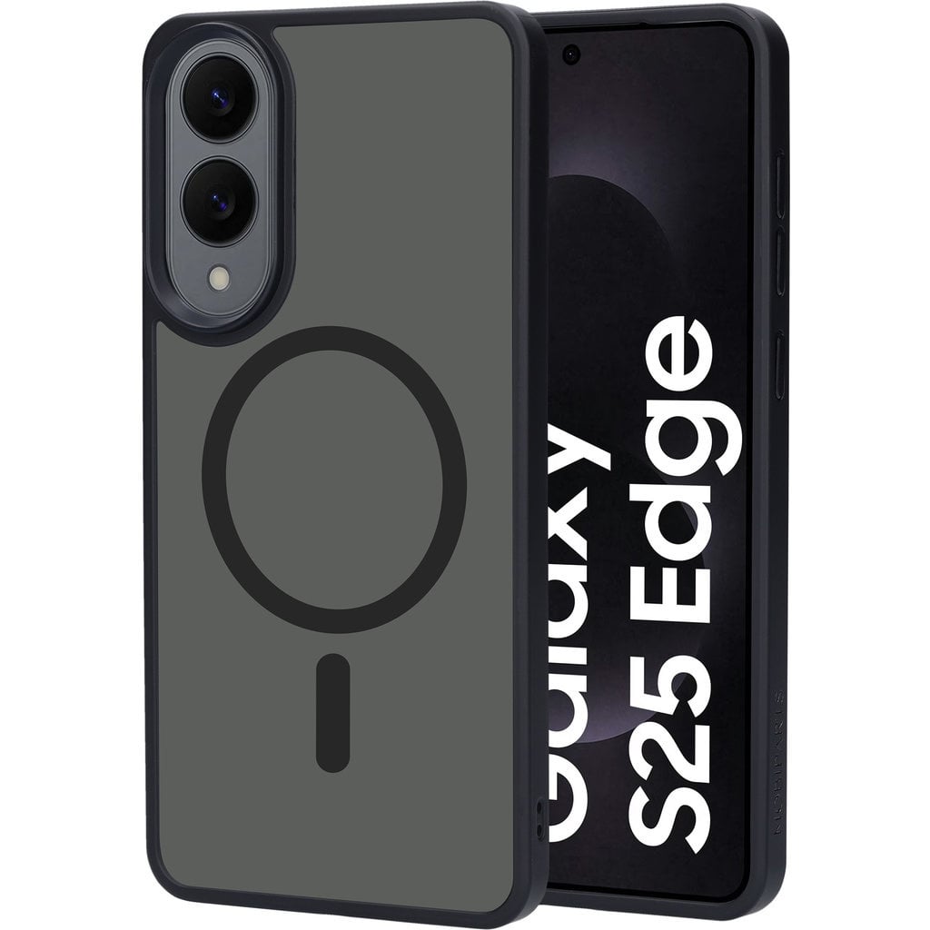 Mobiparts Mobiparts Hardcover Samsung Galaxy S25 Edge Satin Black (MagSafe)