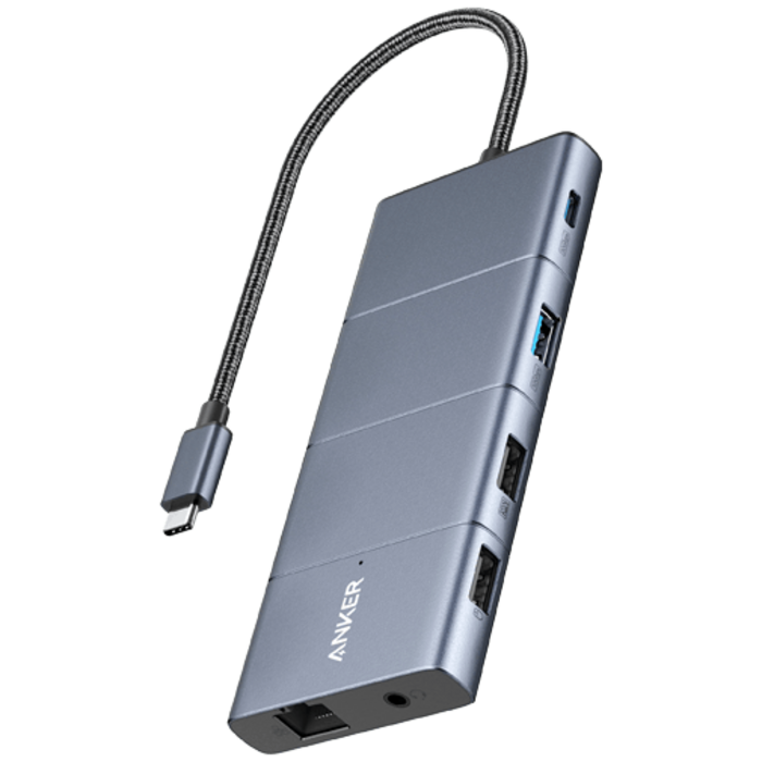 Anker Anker PowerExpand 11-In-1 USB-C Hub Grijs - Multiport Adapter