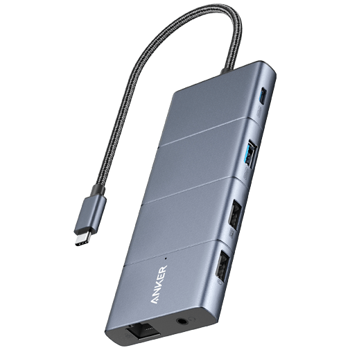 Anker Anker PowerExpand 11-In-1 USB-C Hub Grijs - Multiport Adapter