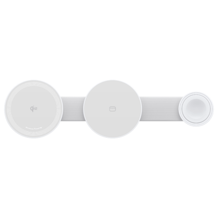 Anker Anker MagGo 3-In-1 Vouwbare Draadloze Snellader 15W Qi2 - Wit