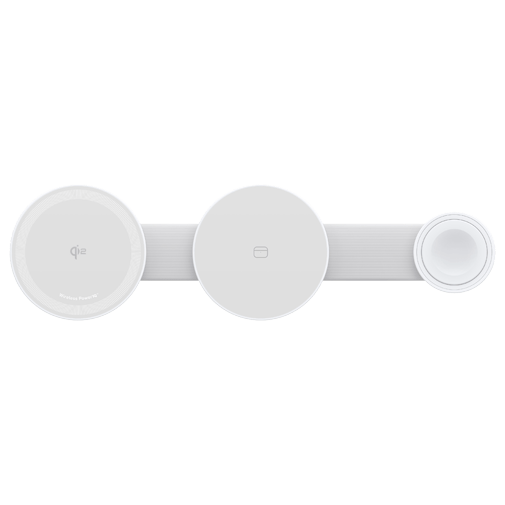 Anker Anker MagGo 3-In-1 Vouwbare Draadloze Snellader 15W Qi2 - Wit