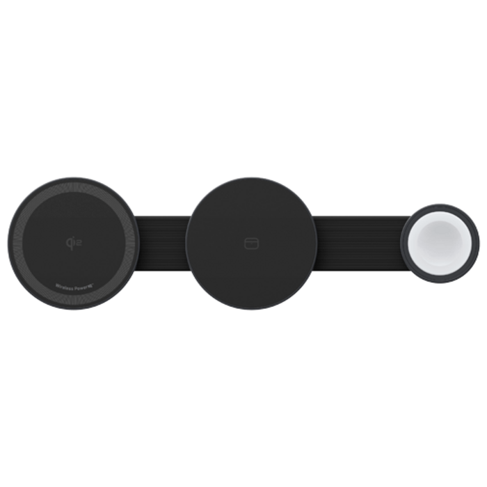 Anker Anker MagGo 3-In-1 Vouwbare Draadloze Snellader (15W Qi2) - Zwart