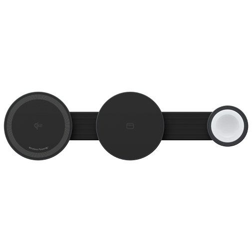 Anker Anker MagGo 3-In-1 Vouwbare Draadloze Snellader (15W Qi2) - Zwart