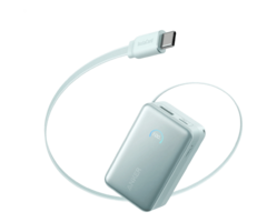 Anker Anker Nano Powerbank 10.000mAh Blauw met Uitschuifbare Kabel