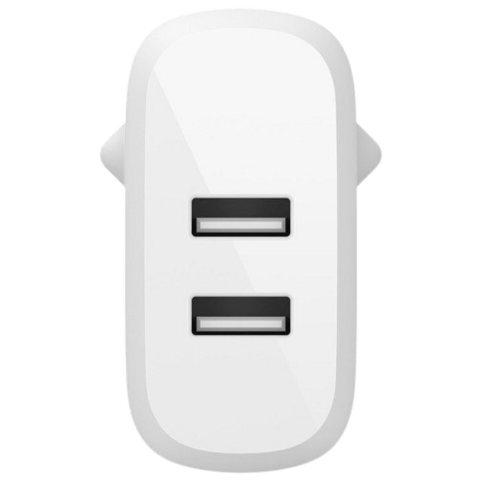 Belkin Belkin Boost Charge Dual USB Oplader 24W + Lightning Kabel Wit