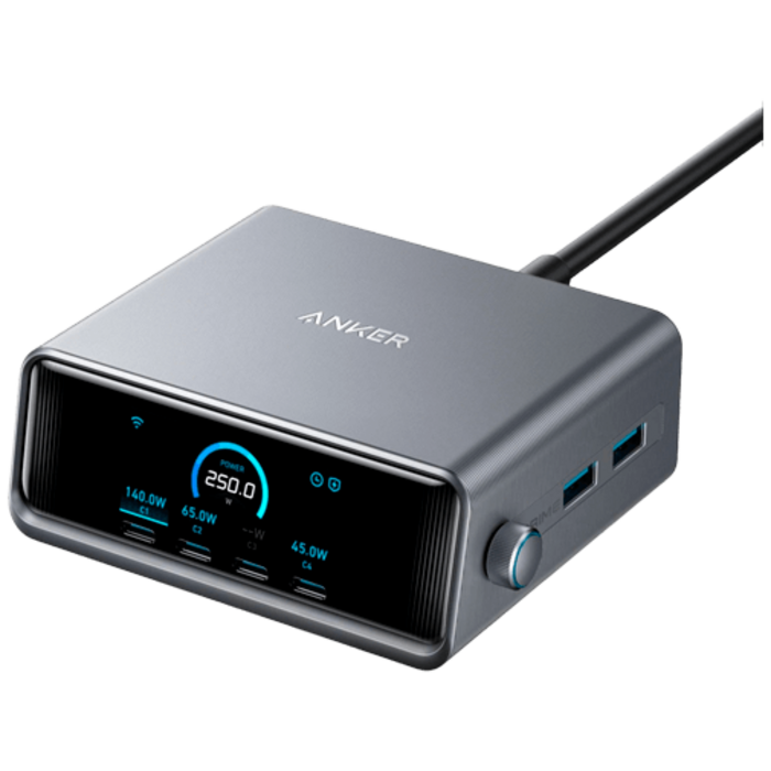 Anker Anker Prime 6-In-1 Snellader 250W Zwart