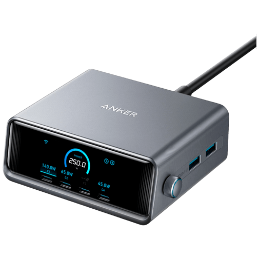 Anker Anker Prime 6-In-1 Snellader 250W Zwart