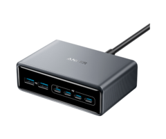 Anker Anker Prime 6-In-1 Snellader 200W Zwart - Krachtig Desktop Oplaadstation