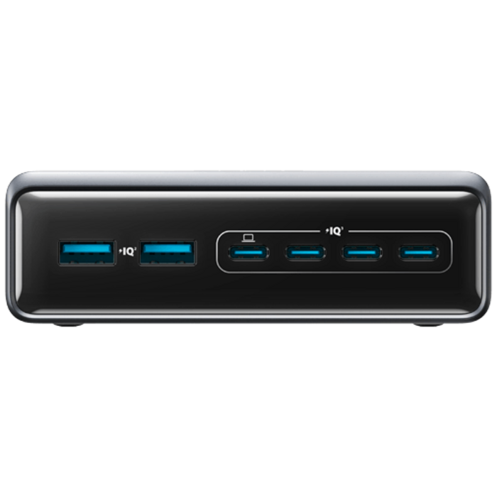 Anker Anker Prime 6-In-1 Snellader 200W Zwart - Krachtig Desktop Oplaadstation