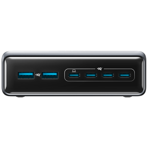 Anker Anker Prime 6-In-1 Snellader 200W Zwart - Krachtig Desktop Oplaadstation