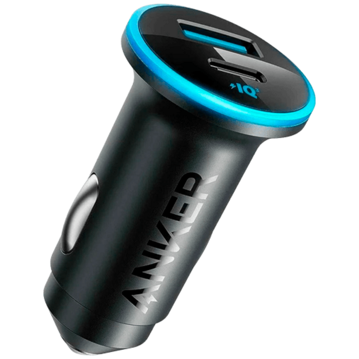 Anker Anker 323 Dual USB & USB-C Autolader 52W - Zwart