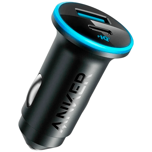 Anker Anker 323 Dual USB & USB-C Autolader 52W - Zwart
