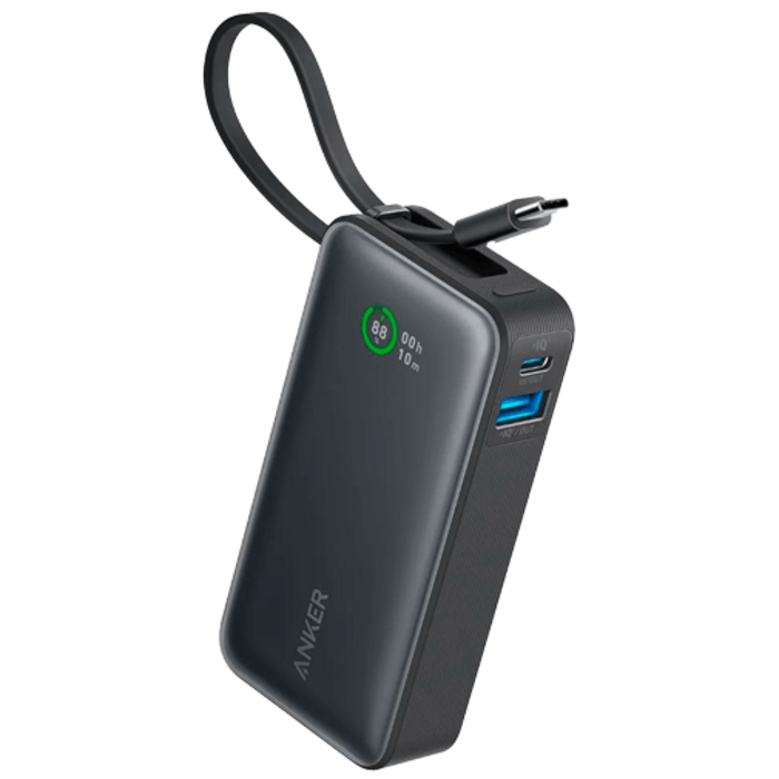 Anker Anker 545 Nano Powerbank 10.000mAh 30W met USB-C Kabel - Zwart