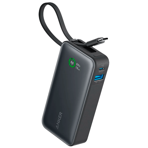 Anker Anker 545 Nano Powerbank 10.000mAh 30W met USB-C Kabel - Zwart