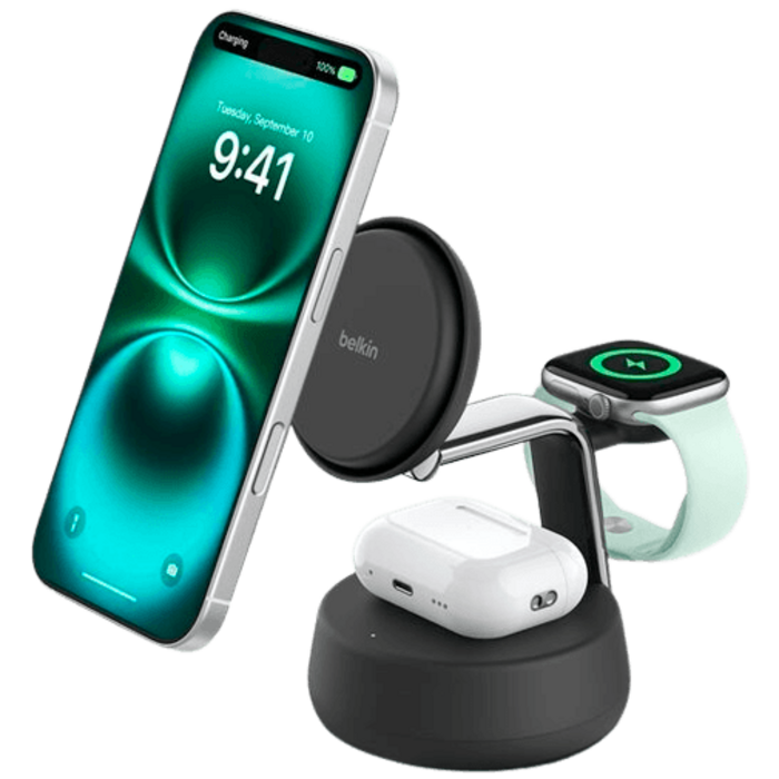 Belkin Belkin Ultracharge Pro 3-In-1 Draadloze Oplader 25W Zwart