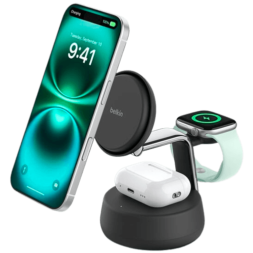 Belkin Belkin Ultracharge Pro 3-In-1 Draadloze Oplader 25W Zwart