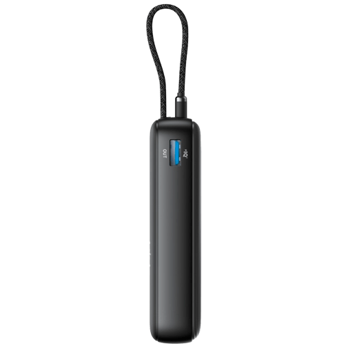 Anker Anker Zolo Powerbank 20.000mAh met Ingebouwde USB-C Kabel Zwart