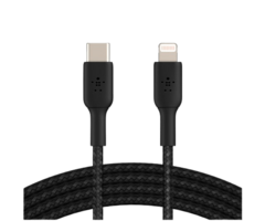 Belkin Belkin Boost Charge USB-C naar Lightning Kabel 2 Meter - Gevlochten Zwart