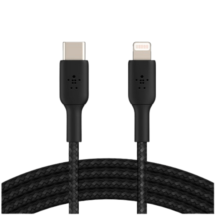 Belkin Belkin Boost Charge USB-C naar Lightning Kabel 2 Meter - Gevlochten Zwart