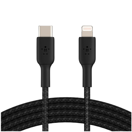Belkin Belkin Boost Charge USB-C naar Lightning Kabel 2 Meter - Gevlochten Zwart