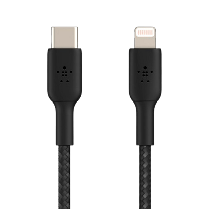 Belkin Belkin Boost Charge USB-C naar Lightning Kabel 2 Meter - Gevlochten Zwart