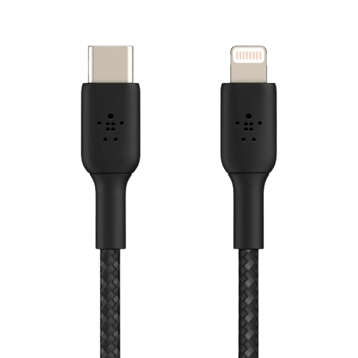 Belkin Belkin Boost Charge USB-C naar Lightning Kabel 2 Meter - Gevlochten Zwart