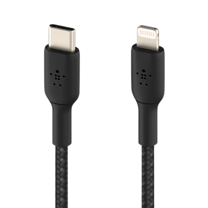 Belkin Belkin Boost Charge USB-C naar Lightning Kabel 2 Meter - Gevlochten Zwart