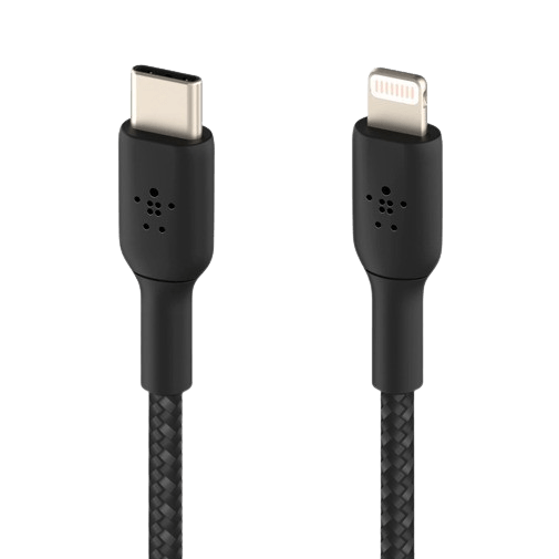 Belkin Belkin Boost Charge USB-C naar Lightning Kabel 2 Meter - Gevlochten Zwart