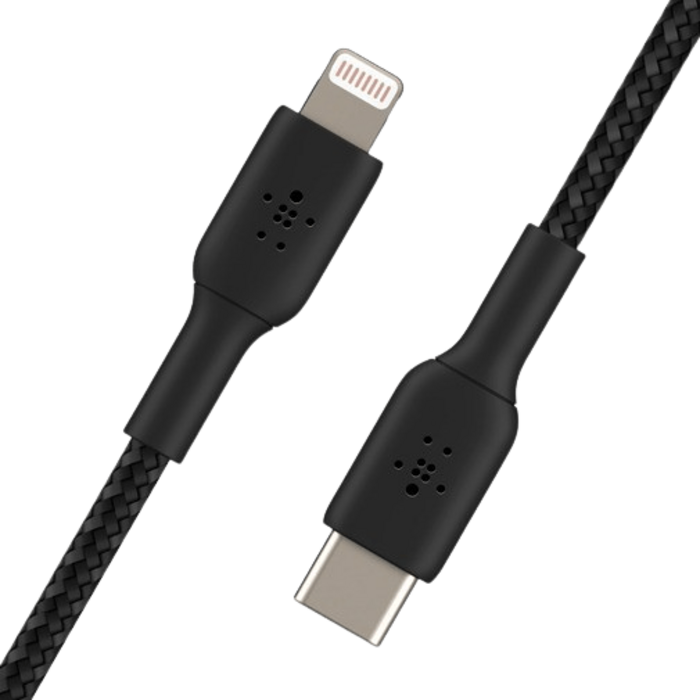 Belkin Belkin Boost Charge USB-C naar Lightning Kabel 2 Meter - Gevlochten Zwart