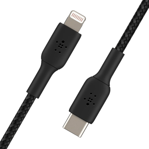 Belkin Belkin Boost Charge USB-C naar Lightning Kabel 2 Meter - Gevlochten Zwart
