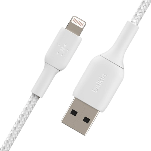 Belkin Belkin Boost Charge Gevlochten Lightning Kabel 2m - Wit