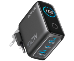 Anker Anker Dual USB-C + USB-A Snellader 100W Zwart inclusief Kabel