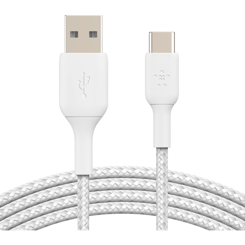 Belkin Belkin Boost Charge Gevlochten USB-C Kabel 2m - Wit