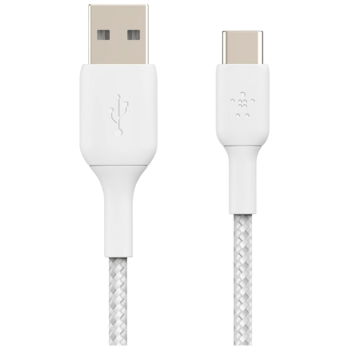 Belkin Belkin Boost Charge Gevlochten USB-C Kabel 2m - Wit