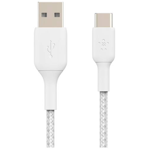 Belkin Belkin Boost Charge Gevlochten USB-C Kabel 2m - Wit