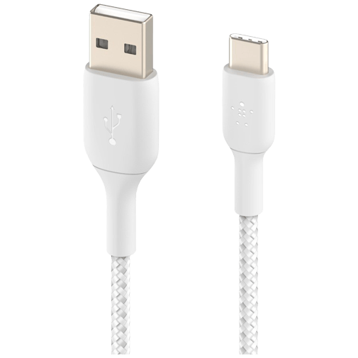 Belkin Belkin Boost Charge Gevlochten USB-C Kabel 2m - Wit
