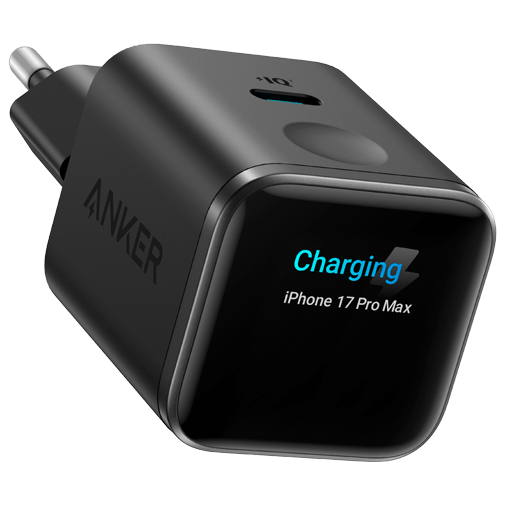 Anker Anker Nano USB-C Snellader 45W met Display - Zwart