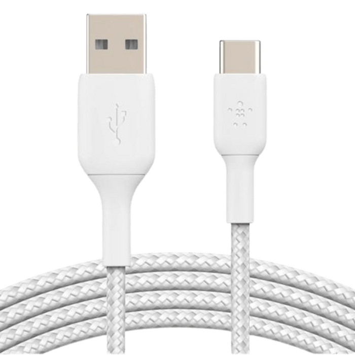 Belkin Belkin Boost Charge USB-C Gevlochten Kabel 1m - Wit