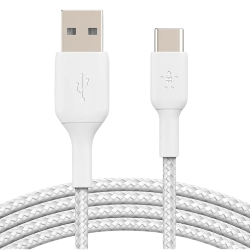 Belkin Belkin Boost Charge USB-C Gevlochten Kabel 1m - Wit