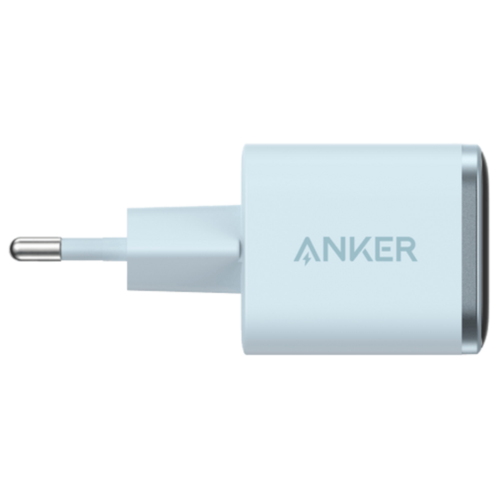 Anker Anker Nano USB-C Snellader 45W met Display - Lichtblauw