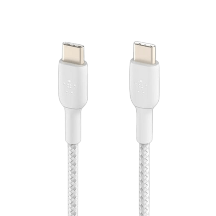 Belkin Belkin Boost Charge Gevlochten USB-C naar USB-C Kabel 1M - Wit