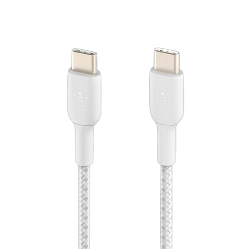Belkin Belkin Boost Charge Gevlochten USB-C naar USB-C Kabel 1M - Wit