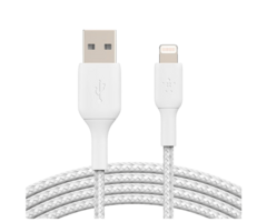 Belkin Belkin Boost Charge Lightning Gevlochten Kabel 0,15m Wit