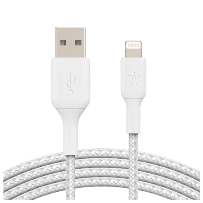 Belkin Belkin Boost Charge Lightning Gevlochten Kabel 0,15m Wit