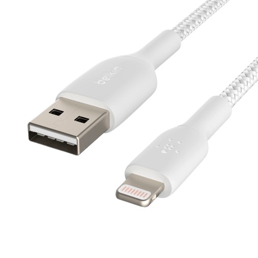 Belkin Belkin Boost Charge Lightning Gevlochten Kabel 0,15m Wit